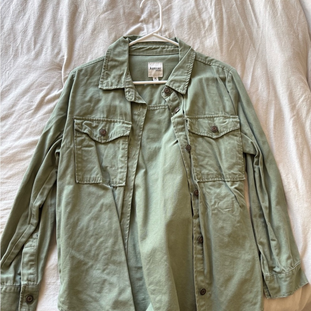 Kenzie Olive Bomber Jacket